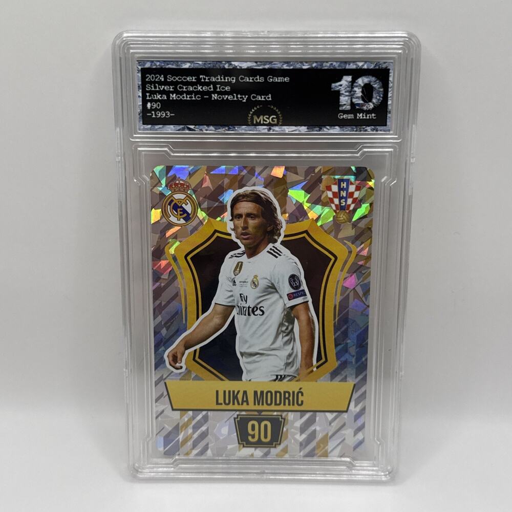 Luka Modric - Foil Soccer Card 2024 World Cup Graded 10 - Croatia - Real Madrid